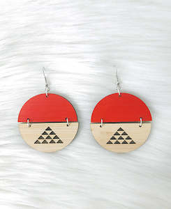 Earrings: Niho Taniwha Circle