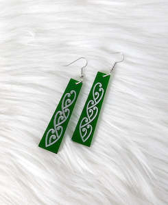 Earrings: Kowhaiwhai