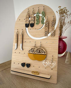 Earring Stands: Large Earring Stand - Koru