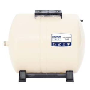 Pressure Tanks: BIA-BPT-60H - Bianco Pressure Tank 60 Litre Horizontal Almond 4 Bar Pre-Charge