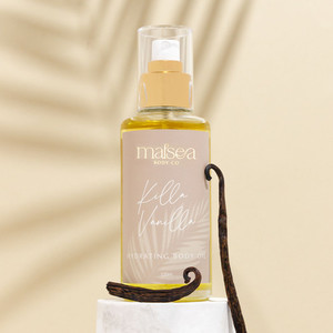 Killa Vanilla Hydrating Vegan Body Oil Malsea Body Co
