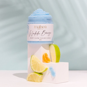 Products: Waikiki Breeze Vegan Body Glow Sugar Scrub Malsea Body Co