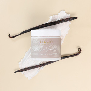 Products: Killa Vanilla Luxe Vegan Body Wash+ Shave Cream Malsea Body Co