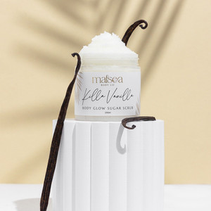 Products: Killa Vanilla Vegan Sugar Scrub Malsea Body Co New Zealand