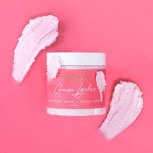 Guava Lychee Luxe Vegan Body Wash+ Shave Cream Malsea Body Co