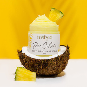 Products: Pina Colada Vegan Sugar Scrub Malsea Body Co New Zealand