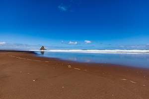 New Zealand Landscapes: Karekare Beach 03 Art Paper Poster