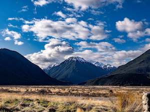 New Zealand Landscapes: Canterbury Landscape 03 Art Paper Poster
