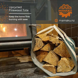Mamaku Home: Upcycled Firewood Tote