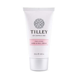 Bath Body Home Fragrance: Tilley | Mini Hand & Nail Cream | Pink Lychee