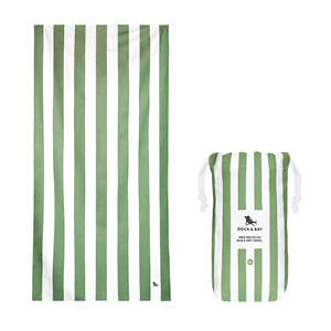 Interiors: Dock & Bay | Beach Towel | 100% Recycle | Cayman Olive XL
