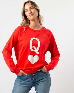 Stella Gemma: Stella + Gemma | Classic Sweater | Flame with Queen of Hearts