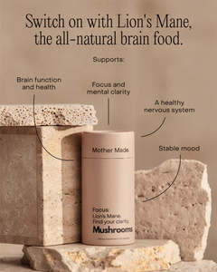 Pantry Wellbeing: Mother Made | Focus | Lion's Mane Capsules