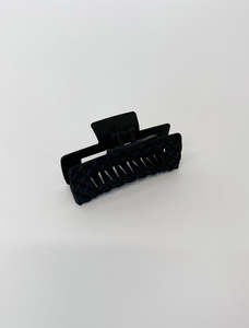 Stella Gemma Summer23: Stella + Gemma | Hair Grip | Quilted | Matt Black