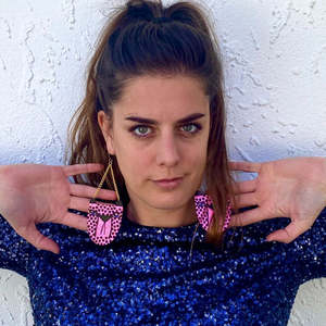 Studio Soph | Earrings | Cheetah | Pink