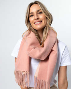 Accessories: Stella + Gemma | Scarf | Two Tone Pink