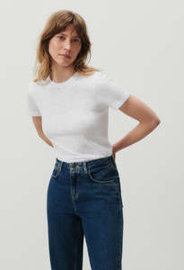 American Vintage: Sonoma Round Collar T-shirt White