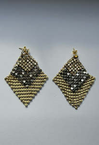 Sparkle 3 Earrings - Gold/Shiny Silver Gold