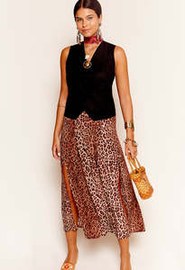 Rixo: Georgia Skirt - Leopard