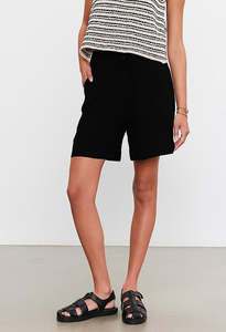 Velvet: Francis Linen Short - Black