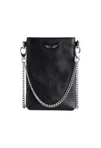 Zadig Et Voltaire: Rock Phone Pouch Grained Leather