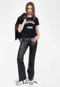 Zadig Et Voltaire: Alys T-Shirt Voltaire Paris - Black
