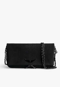 Zadig Et Voltaire: Rock Soft Savage Pochette - Noir