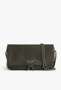 Zadig Et Voltaire: Rock Grained Leather Bag - Record