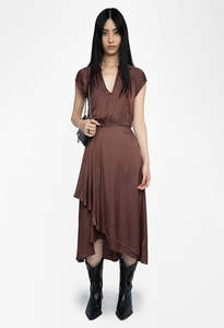 Zadig Et Voltaire: Randall Satin - Burgundy