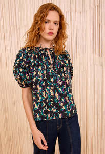 Loli Short Sleeve Blouse - Kaleidoscope