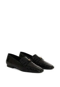Freya Loafers Monogram - Black Embossed