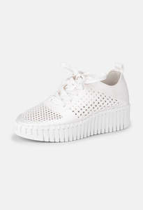 Tulip Flats With Laces - White