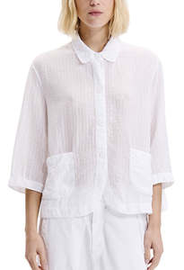 Seersucker Shirt - White