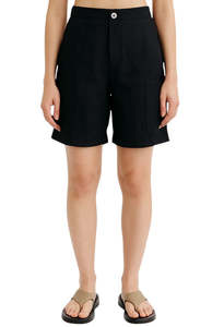 Linen Short - Black