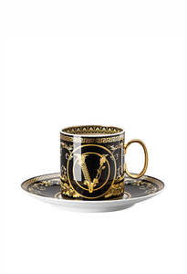 Cup & Saucer 4 Tall Black