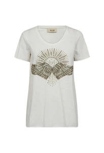 Nadine O-SS Deco Tee - Celadon Tint