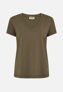 Mos Mosh: Dala V-SS Basic Tee - Sea Turtle