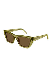 Saint Laurent: SL276MICA059 Sunglasses - Green