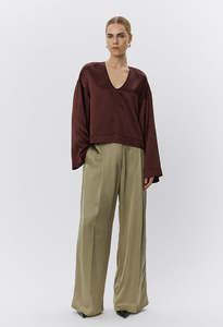 Day Birger Et Mikkelsen: Arkin Blouse - Bitter Chocolate