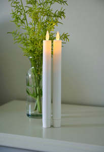 Sara Tall S/2 White RECHARGEABLE