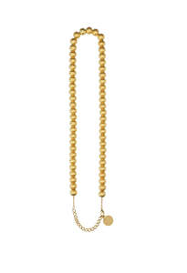 Vanessa Baroni: Small Beads Necklace Long - Gold Vintage