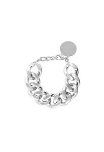 Vanessa Baroni: Flat Chain Bracelet - Silver