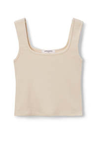 kaitlyn Rib Cropped Tank - Sugar