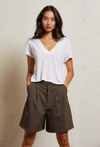 Rosie V-Neck Jersey - Natural