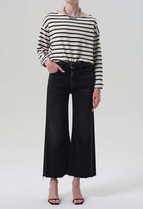 Citizens Of Humanity: Lyra Wide Leg Crop Raw Hem - Medallion