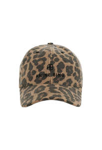 Caps And Hats: Jeremy Baseball Cap - Black And Brown Leopard