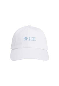 Caps And Hats: Bride Heart Baseball Hat - White
