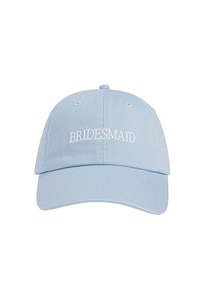Caps And Hats: Bridesmaid Heart Baseball Hat - Light Blue
