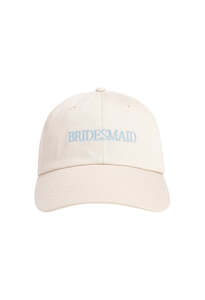 Bridesmaid Heart Baseball Hat - Cream