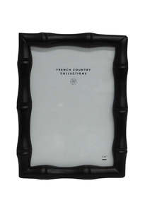 Faux Bamboo Black Photo Frame 5x7''
